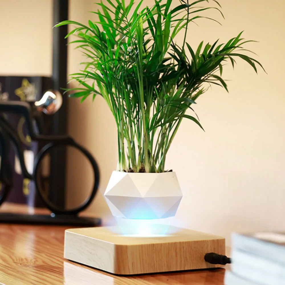 Levitating Air Bonsai Pot Rotation Flower Magnetic Suspension Floating Pot Without Plants