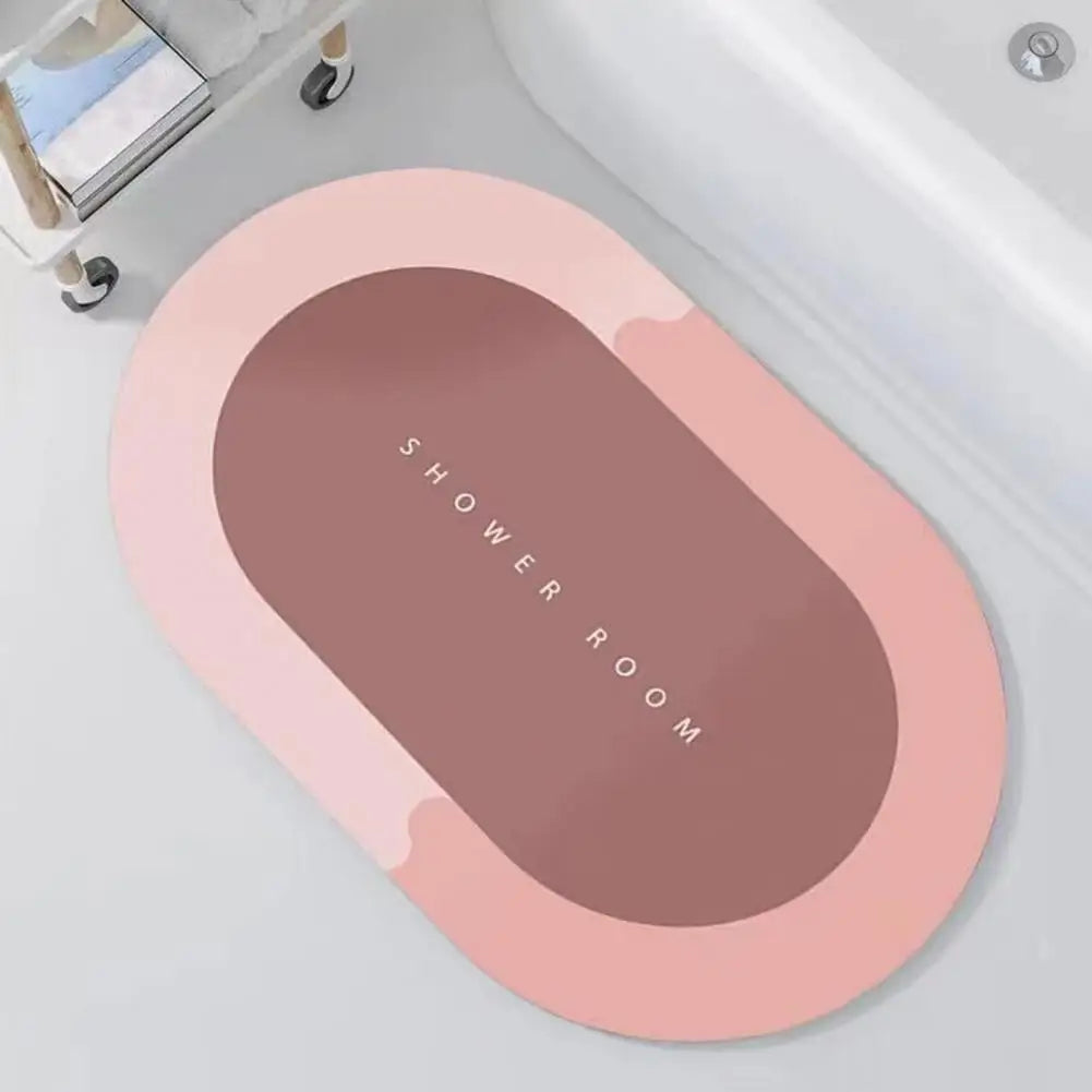 Durable Bathroom Mat Door Carpet Super Absorbent Non-slip Bath Rugs for Shower