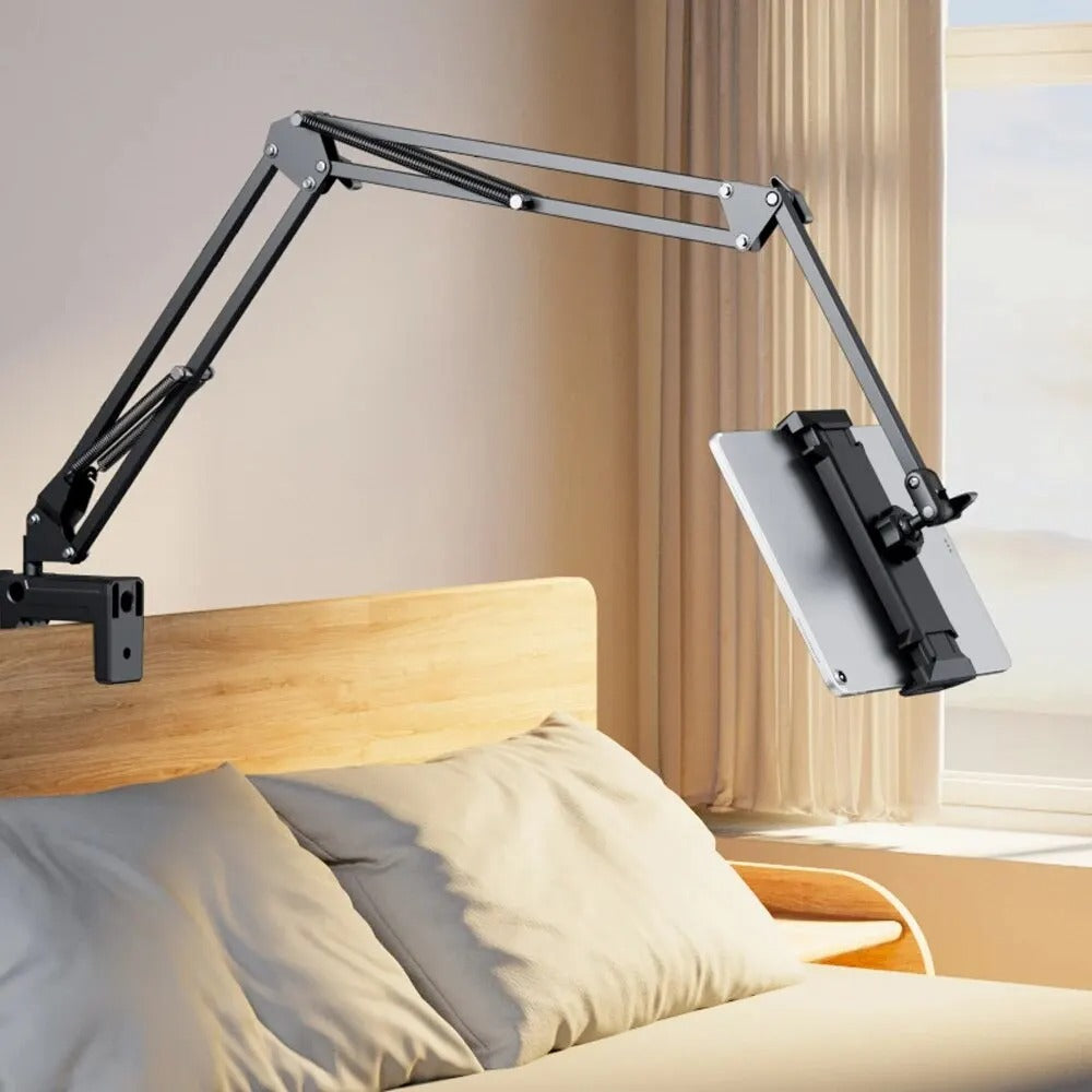 Tablet Stand 360° Rotating Bed Desktop Phone Mount With Aluminium Arm