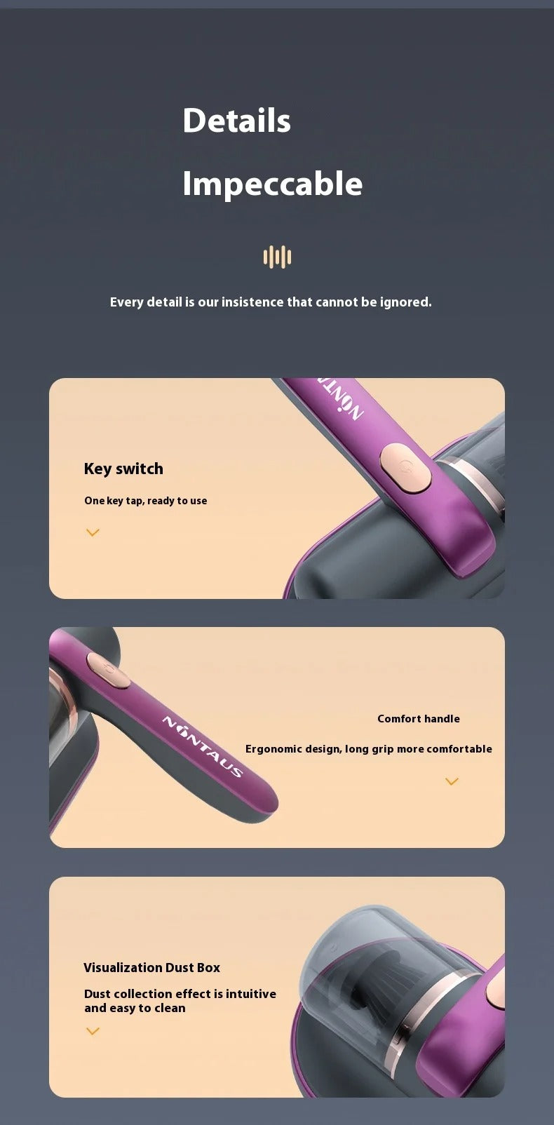 Handheld Wireless Mite Remover