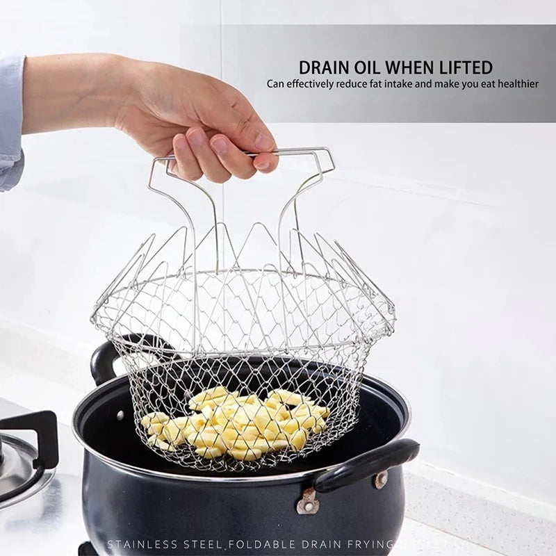 Kitchen Multifunction Filter Foldable Basket