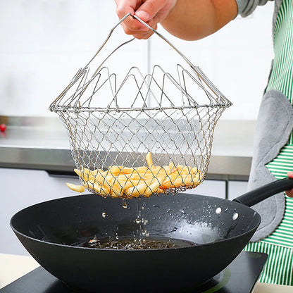 Kitchen Multifunction Filter Foldable Basket
