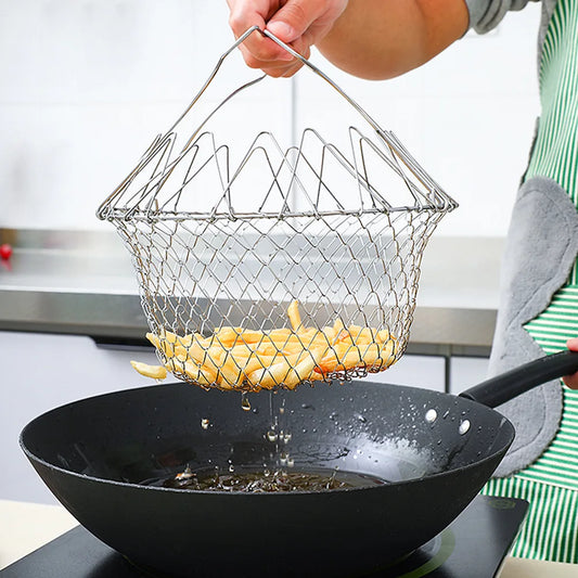 Kitchen Multifunction Filter Foldable Basket