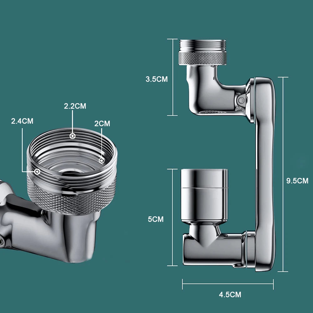 Universal 1080 Degree Rotatable Faucet for Bathroom Sink