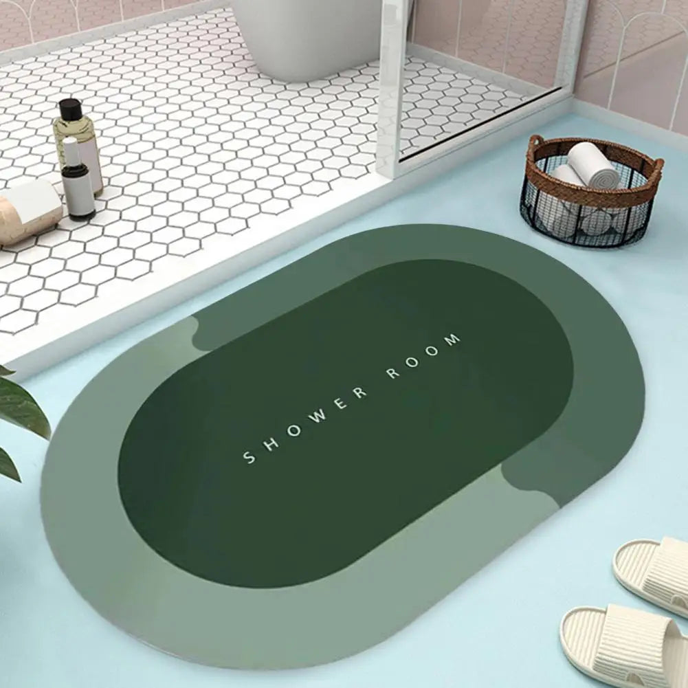Durable Bathroom Mat Door Carpet Super Absorbent Non-slip Bath Rugs for Shower