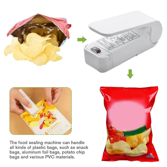 Mini Heat Bag Packaging Sealer Clip Sealing Machine Gadget