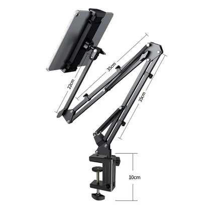Tablet Stand 360° Rotating Bed Desktop Phone Mount With Aluminium Arm